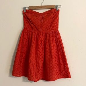 EUC strapless lace sundress